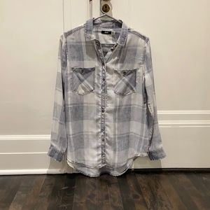 Plaid button down